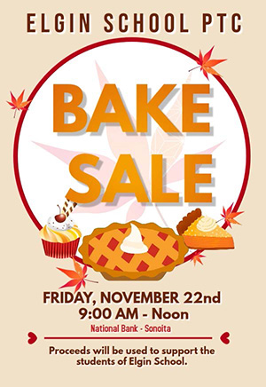 PTC Bake Sale Flyer